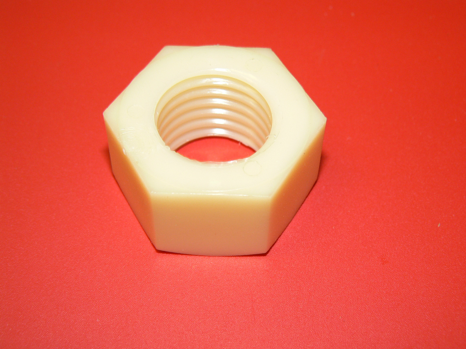 7/8"-9 Nylon Finished Hex Nuts - Lot of 10 Pcs.