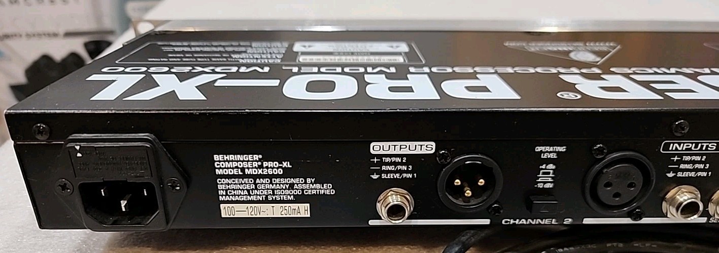 Behringer Composer PRO-XL MDX2600 Audio Interactive Dynamics Processor