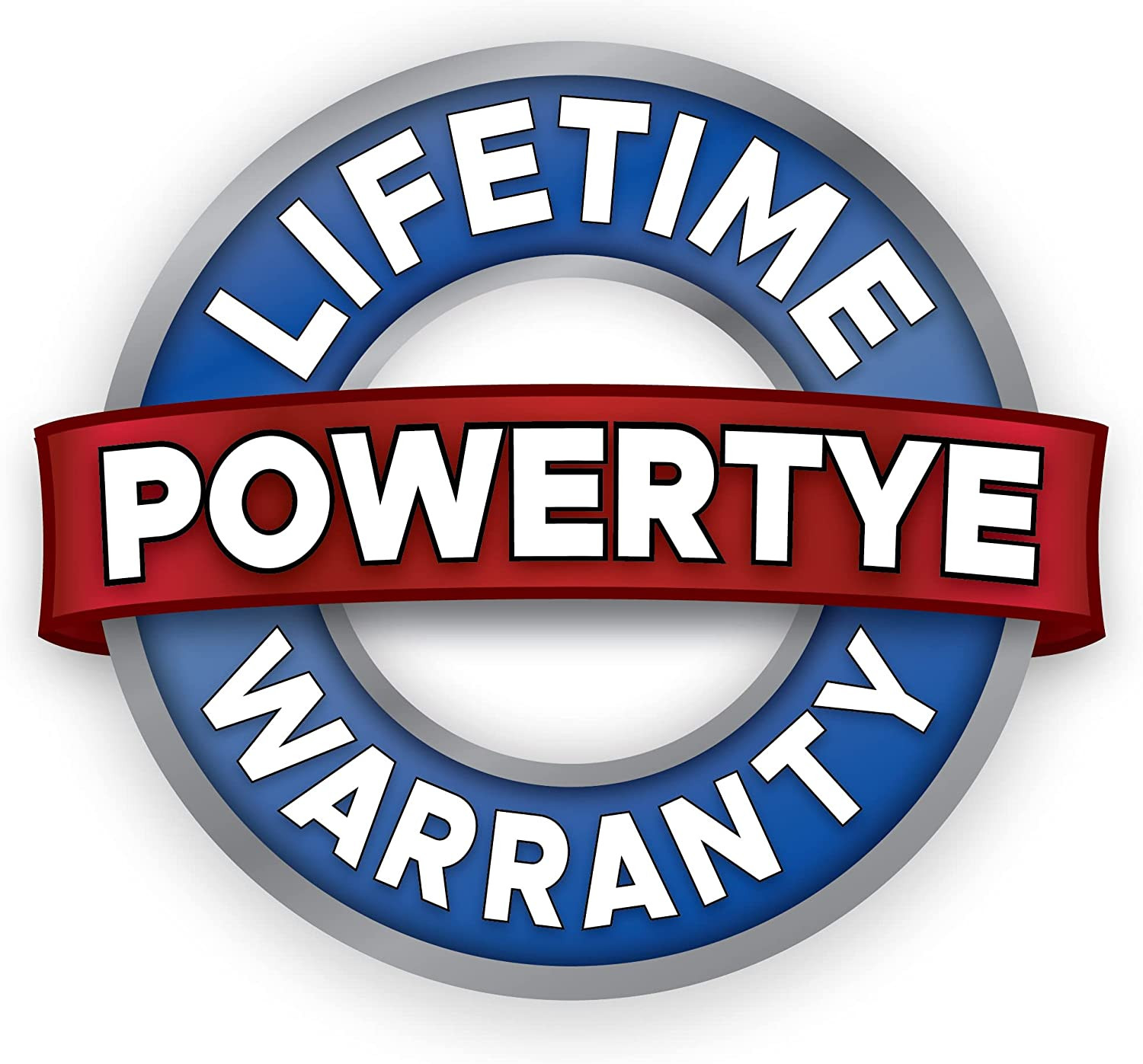 Powertye - Endless Ratchet Strap - 1In X 4Ft Easy Grip (Hookless), Tie down Stra