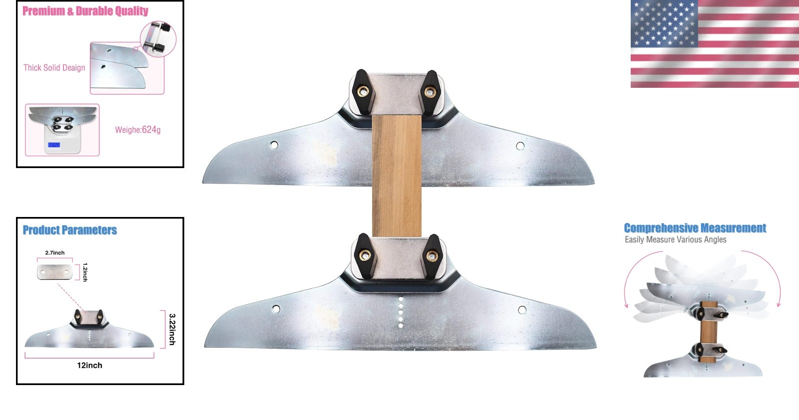 Adjustable Stair Tread Template Set - Precision Tools for Perfect Cuts & Safety