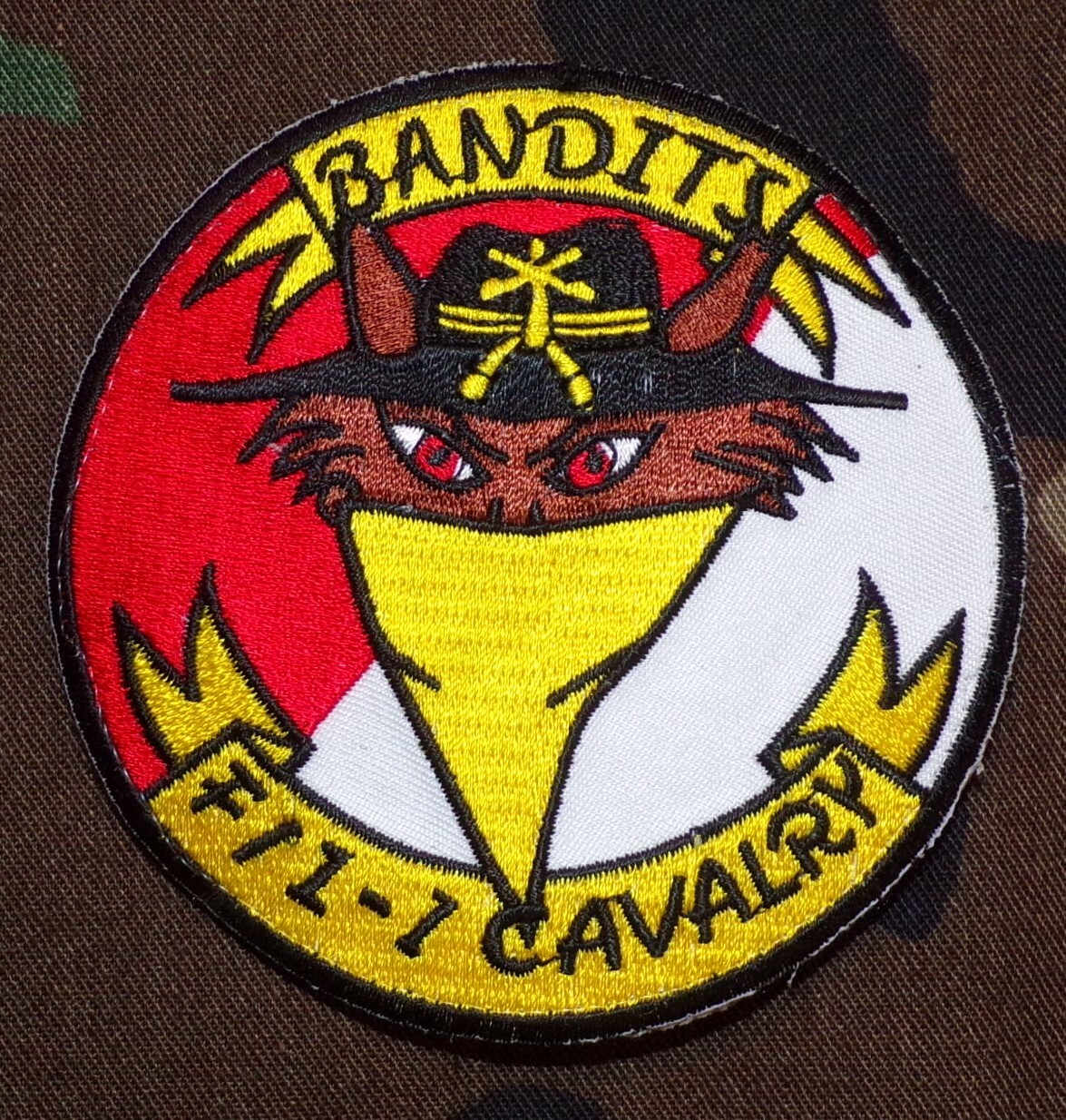 US Army F Troop, 1st Squadron, 7th Cavalry Regiment Bandits Color Patch
