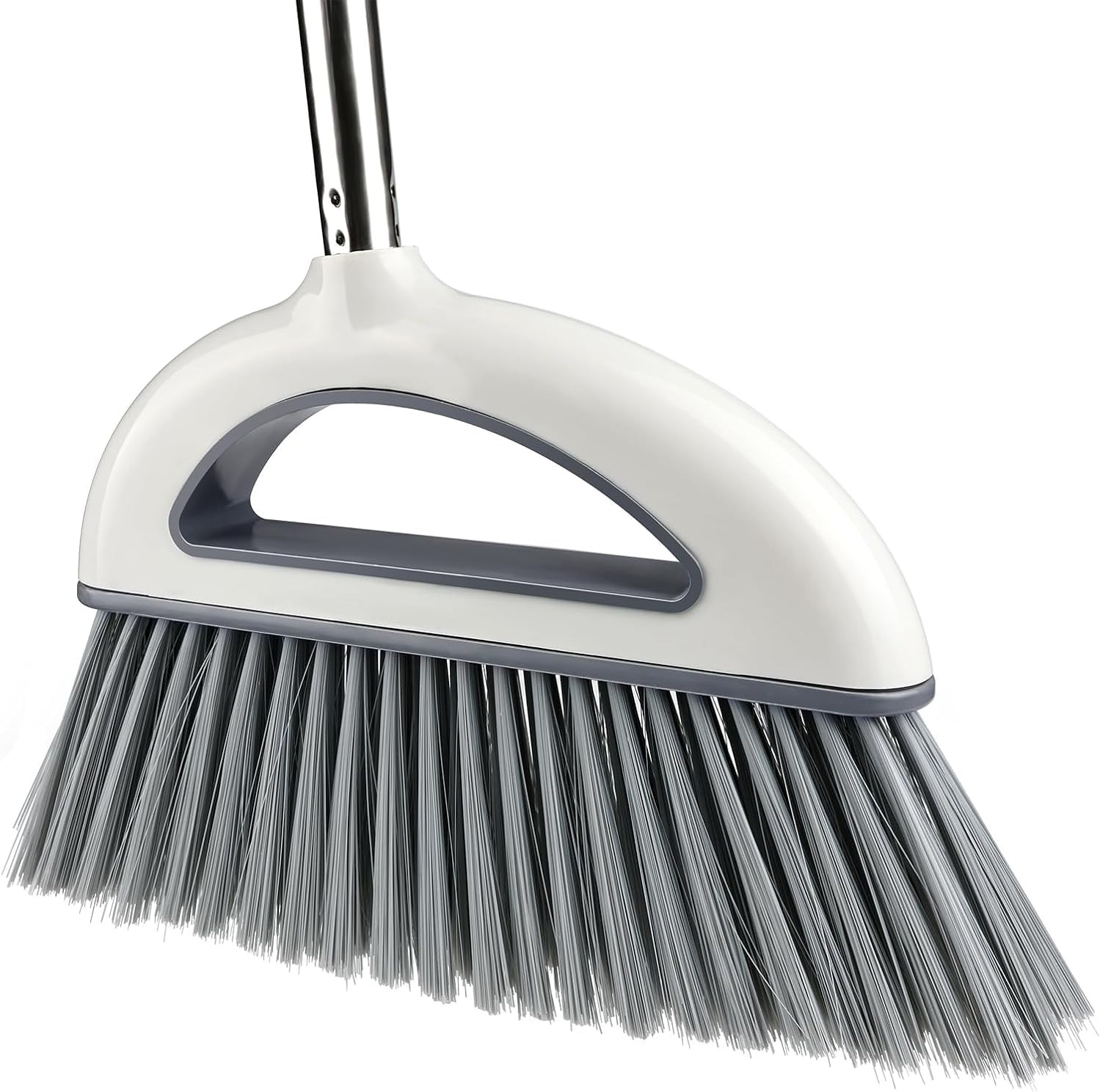 Angle Broom for Hardwood Floors - Soft Bristled Kitchen Broom, Indoor & Offic...