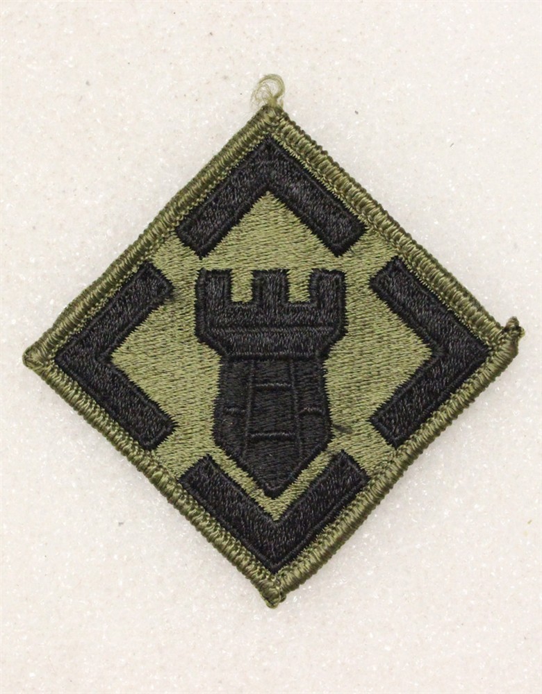 Army Patch: 20th Engineer Brigade - subdued, merrowed edge