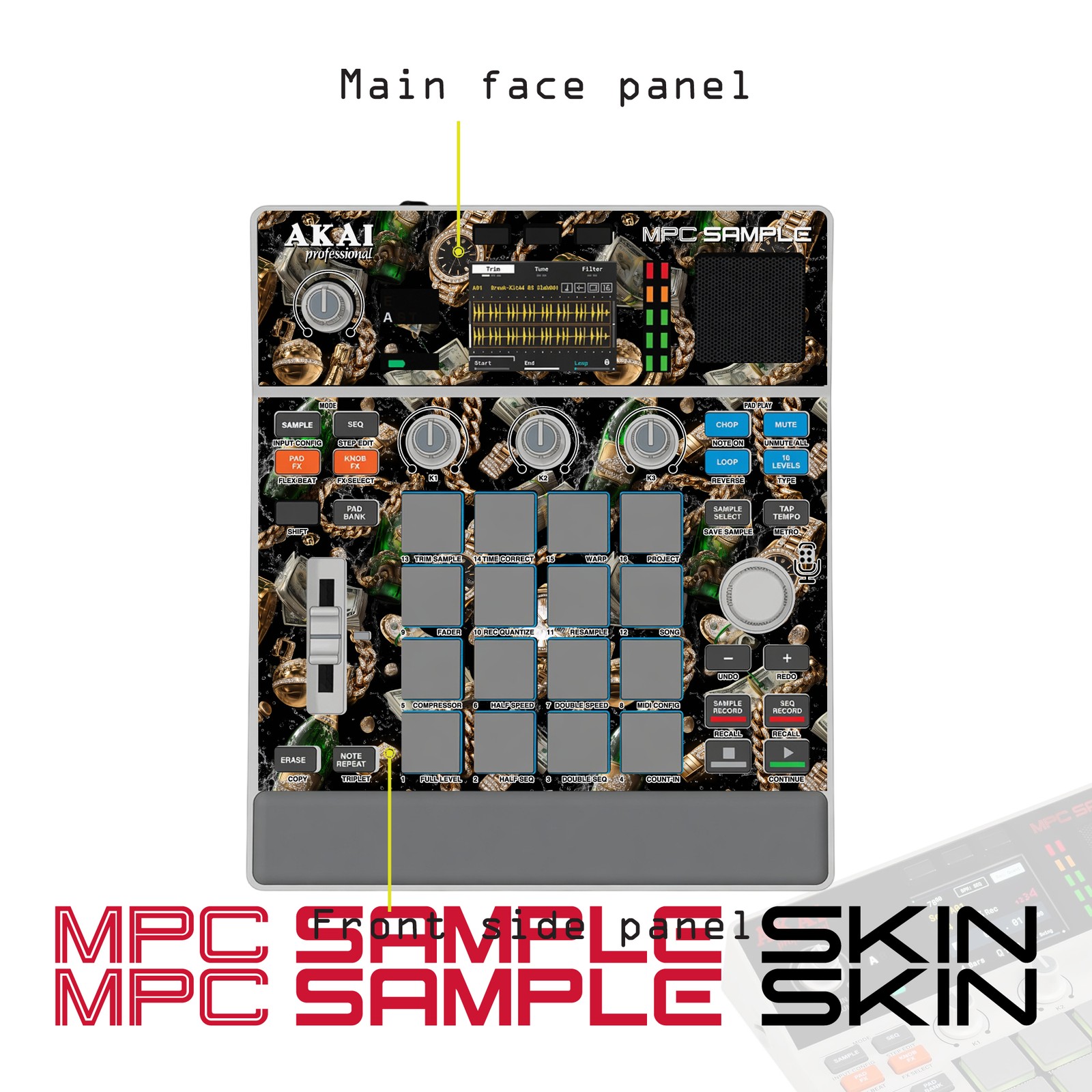 Akai MPC Sample Skin / Luxury Money Chains