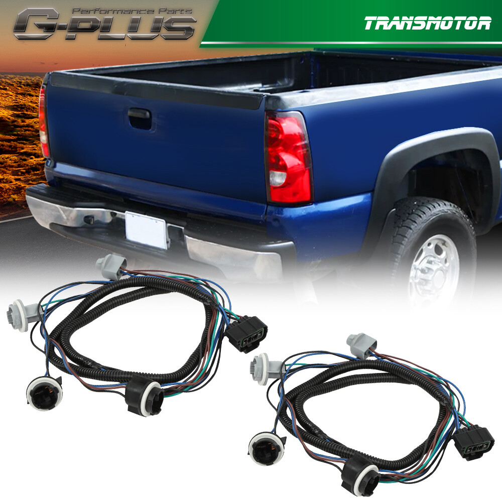 Tail Light Harness Pair LH & RH Fit for Chevy Silverado 1500 2500 HD 3500 Hybrid
