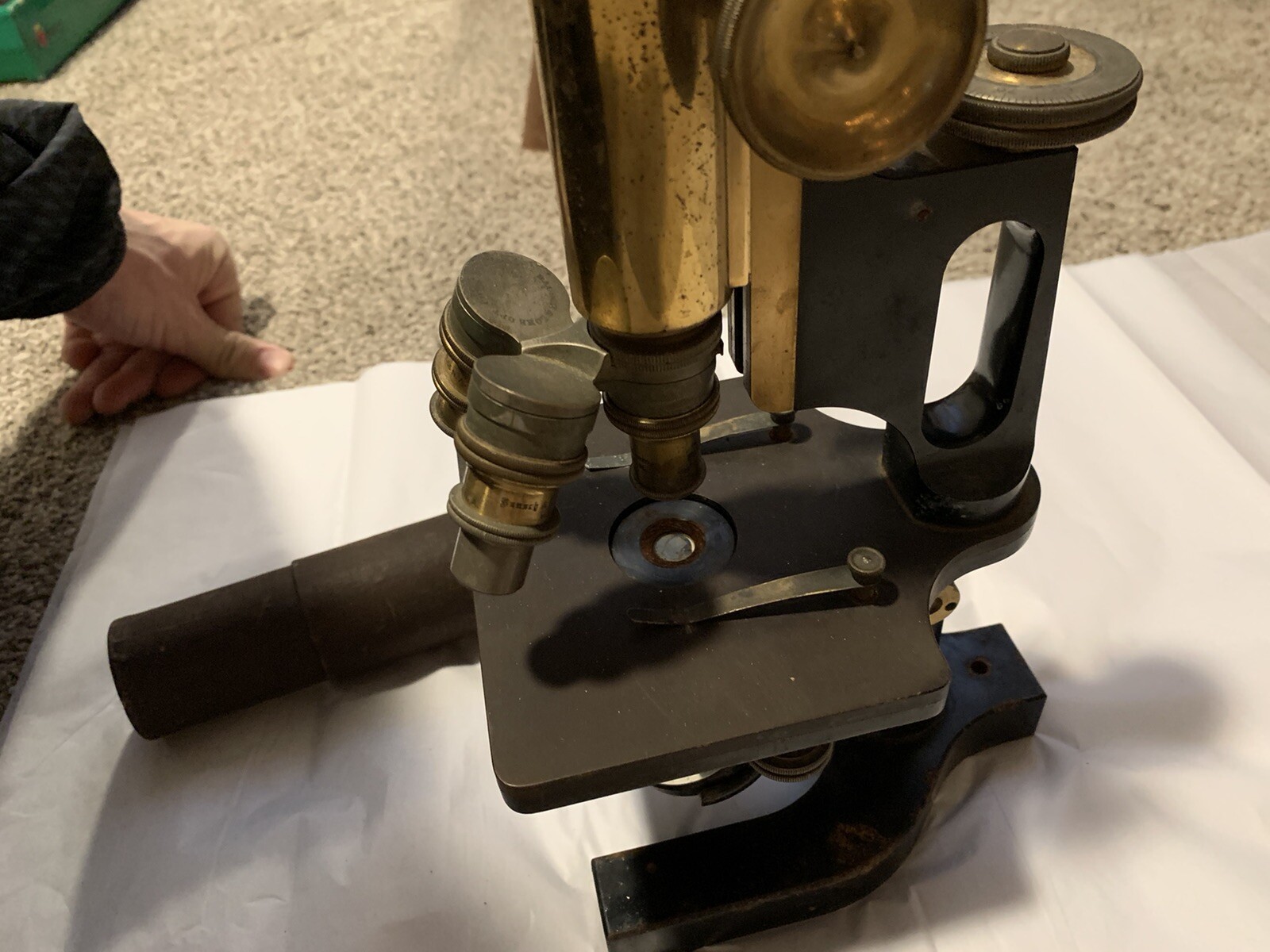 early 1900s bausch and lomb optical microscope