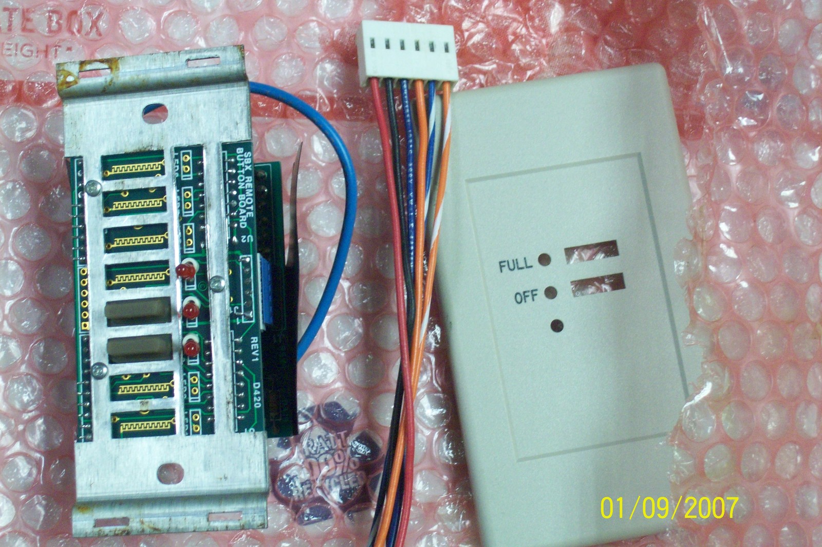 NEW SBX ARK-DT-121 D419 REMOTE BUTTON BOARD & LOGIC BOARD