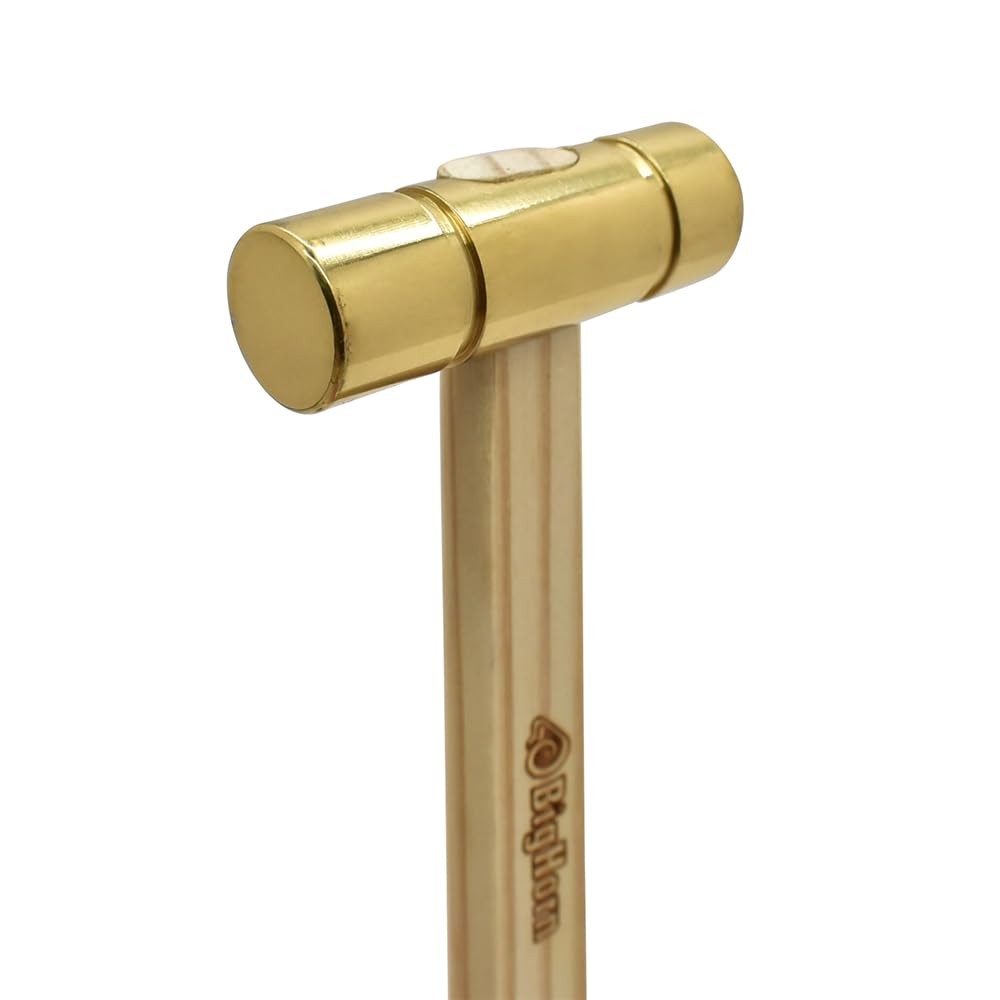19257 Hammer with Hardwood Handle and Solid Brass Head, 4 oz