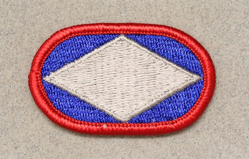 Airborne Oval Patch 963: 82nd Finance Battalion - merrowed edge
