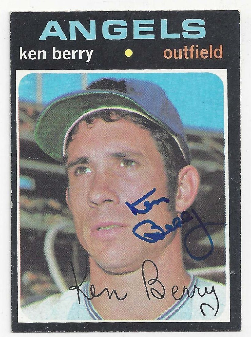 Ken Berry California Angels 1980 Topps #466 Signed Card