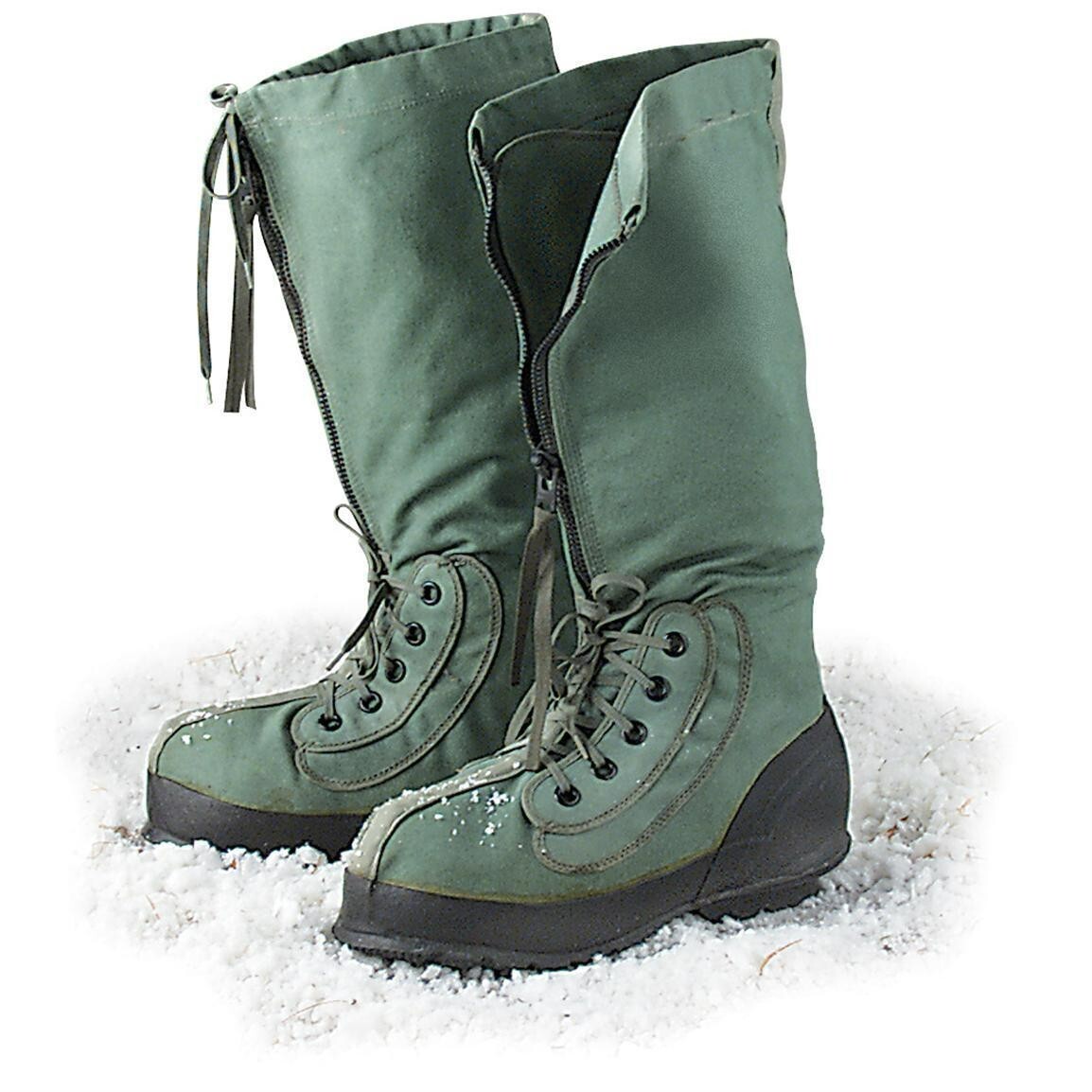 USGI N-1B MUKLUK Extreme Cold Weather Boots with Wool Liners Medium "NEW"