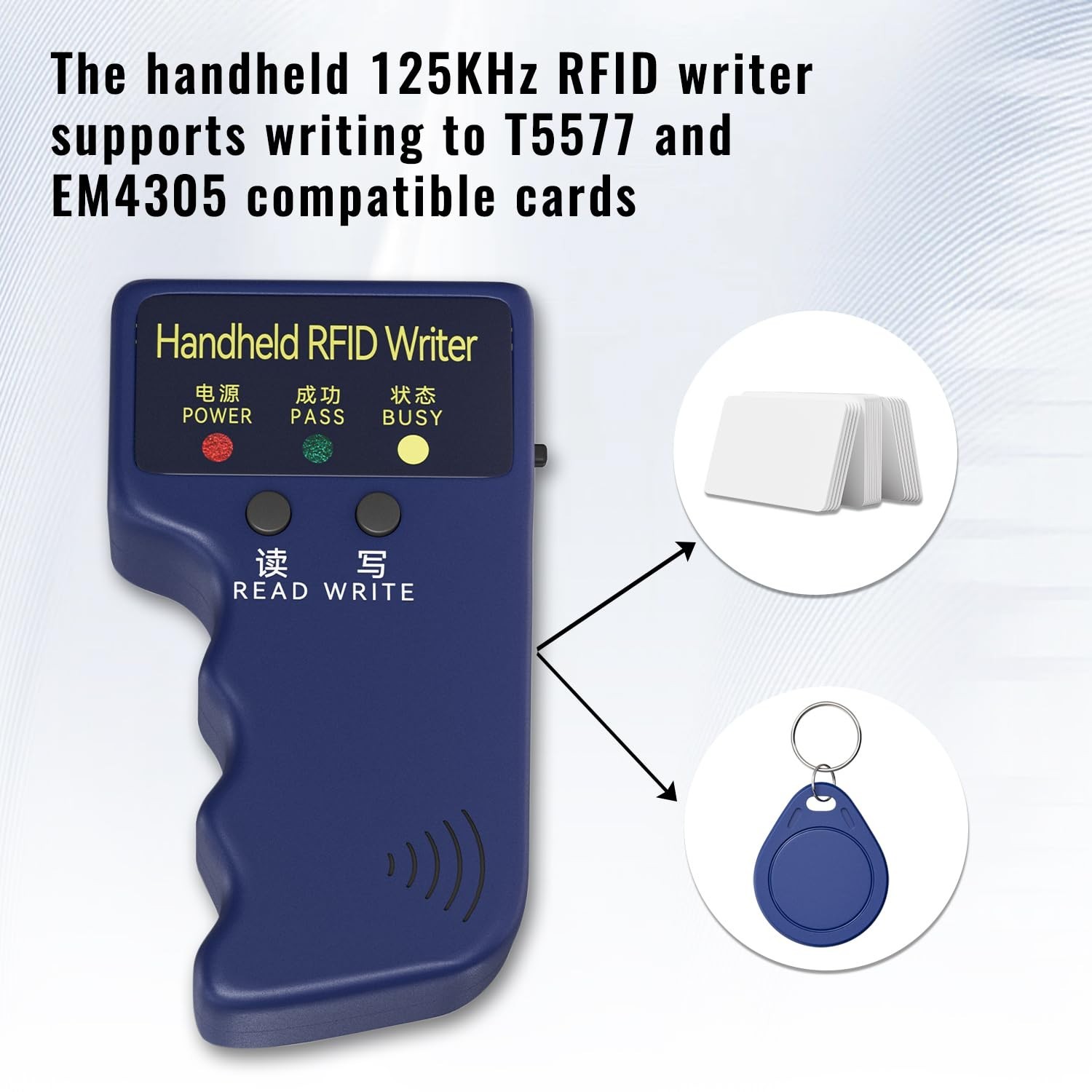 Handheld Copier RFID Reader Rewriter Smart ID Card Duplicator 125KHz Intellig...