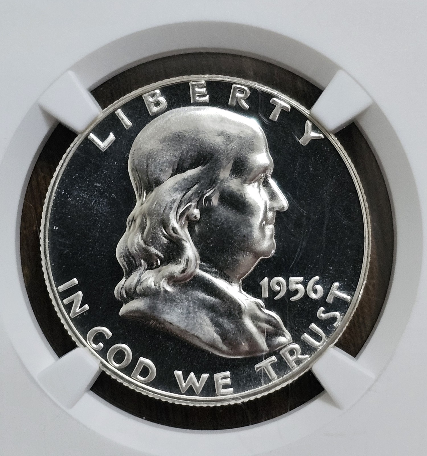 1956 FRANKLIN HALF DOLLAR PROOF TYPE 2 NGC PR69 PF69 Silver 50c
