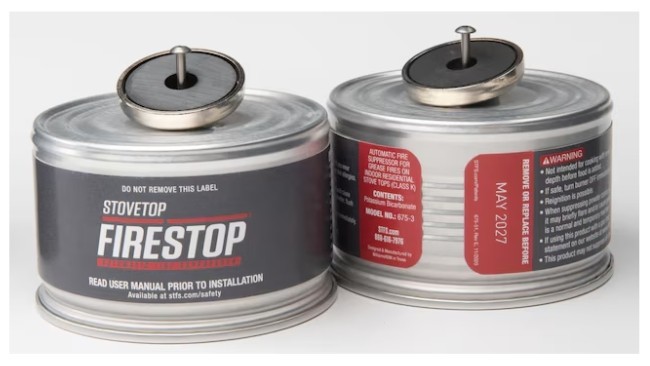 Stovetop Firestop Rangehood® Fire Suppressor – (2 pack)
