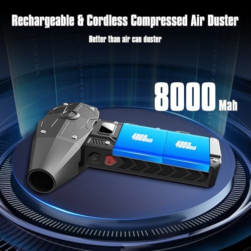 Compressed Air Duster, Electric air duster-4-Gear Adjustable Dust Blower for