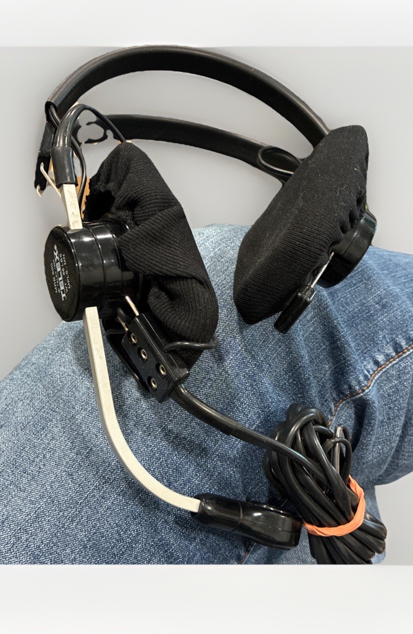 Telex MRB 600 Pilot Flight Headphones Microphone Boom Aviator   UNTESTED