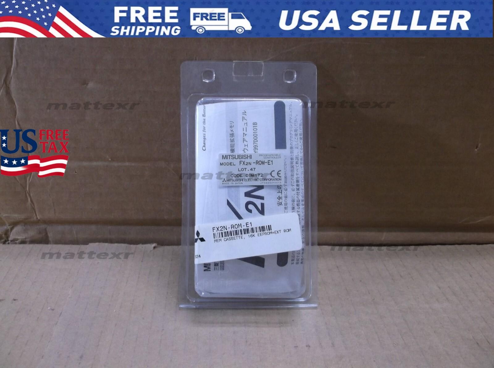 FX2N-ROM-E1 Mitsubishi PLC NEW In Box 16K Memory Cassette FX2NROME1