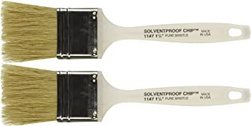 Wooster Genuine 1.5" Solvent-Proof Chip Paintbrush 2-Pack, 1147-1.5-2PK