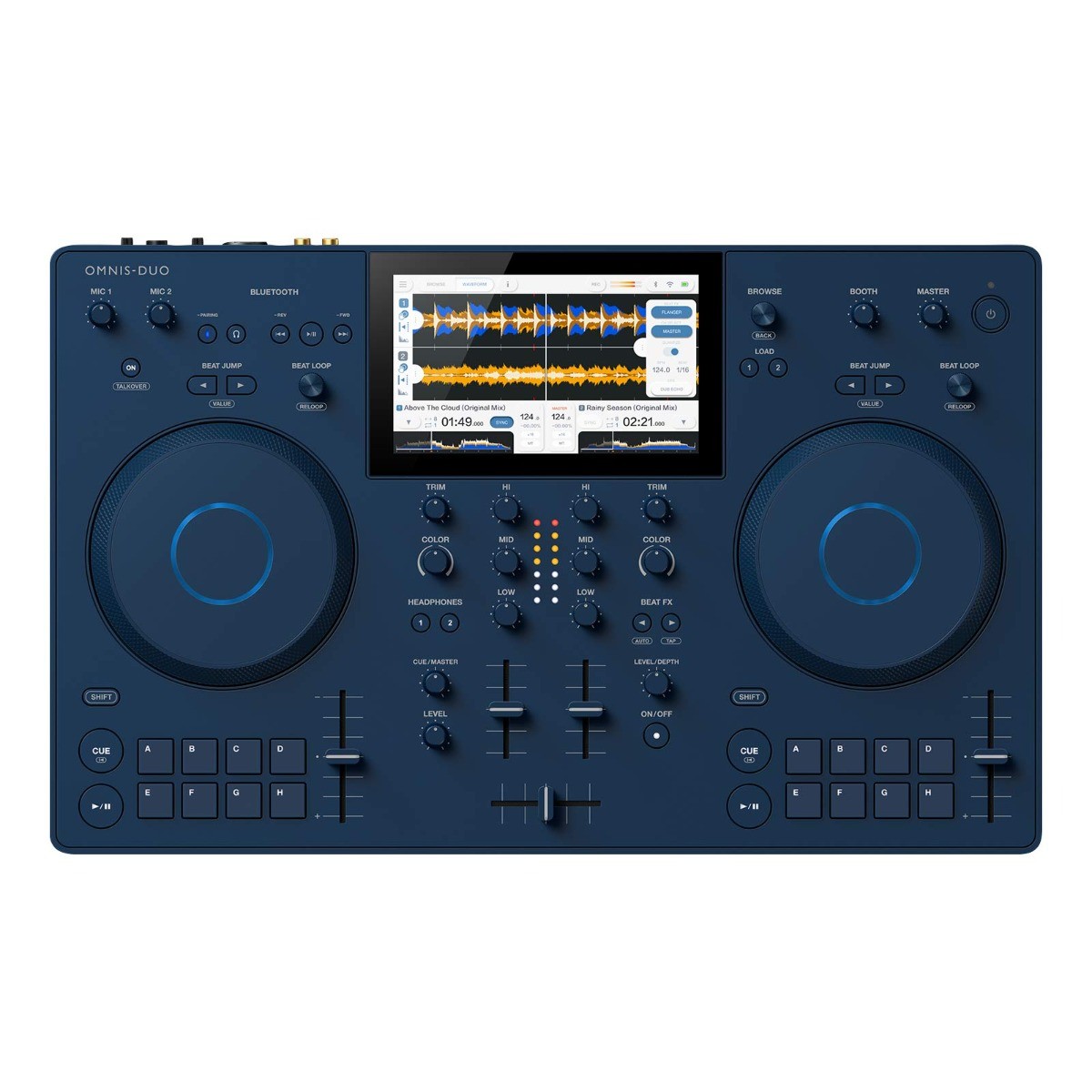 Alpha Theta OMNIS-DUO Portable Battery Powered Bluetooth DJ Controller