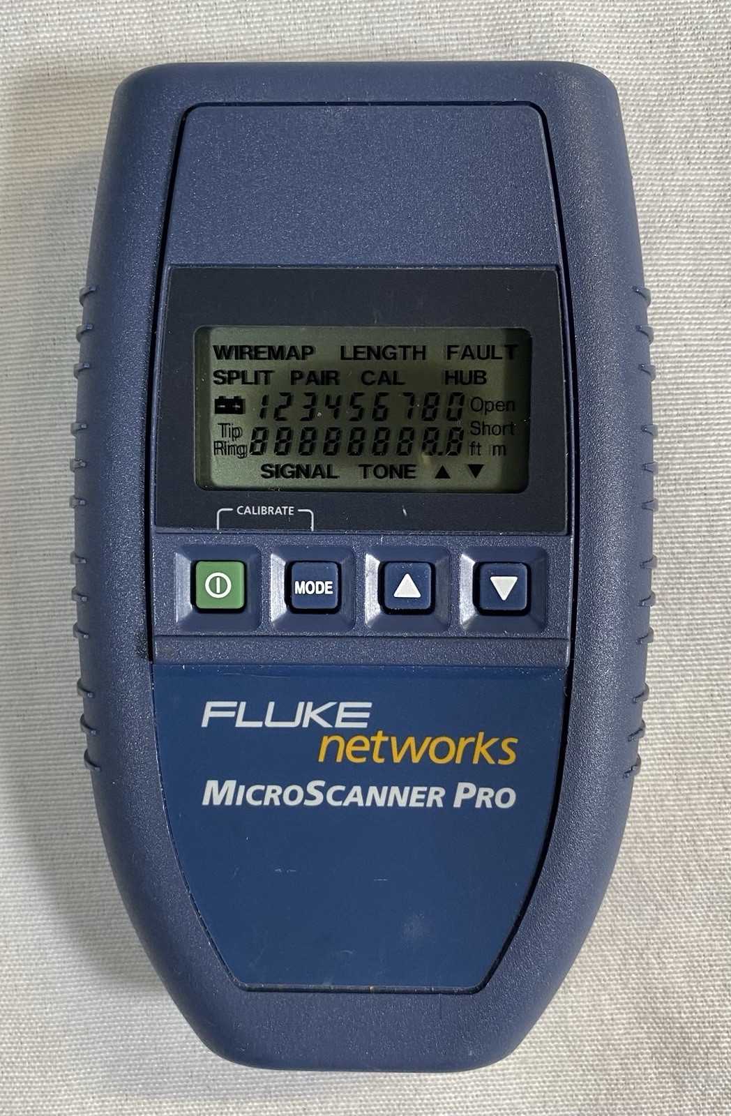 Fluke Networks MicroScanner Pro Cable Tester Wiremap Length Tool ( Tester Only)