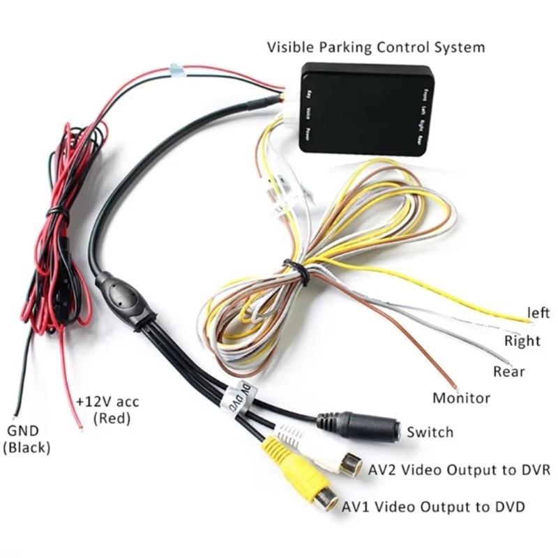 360 Degree Panoramic Car Camera Control Switch for 4 Channel Converter Systems
