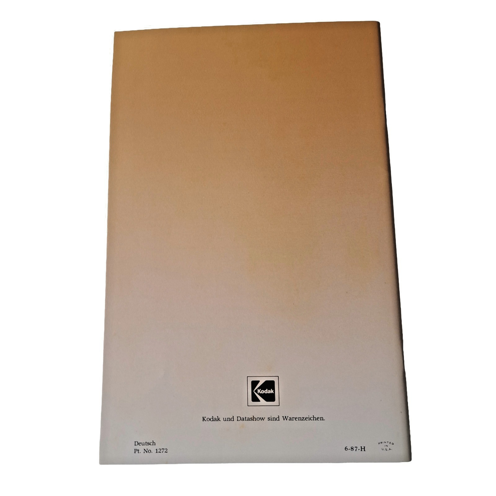 Kodak Datashow Manuals Vintage 1987 Projection System
