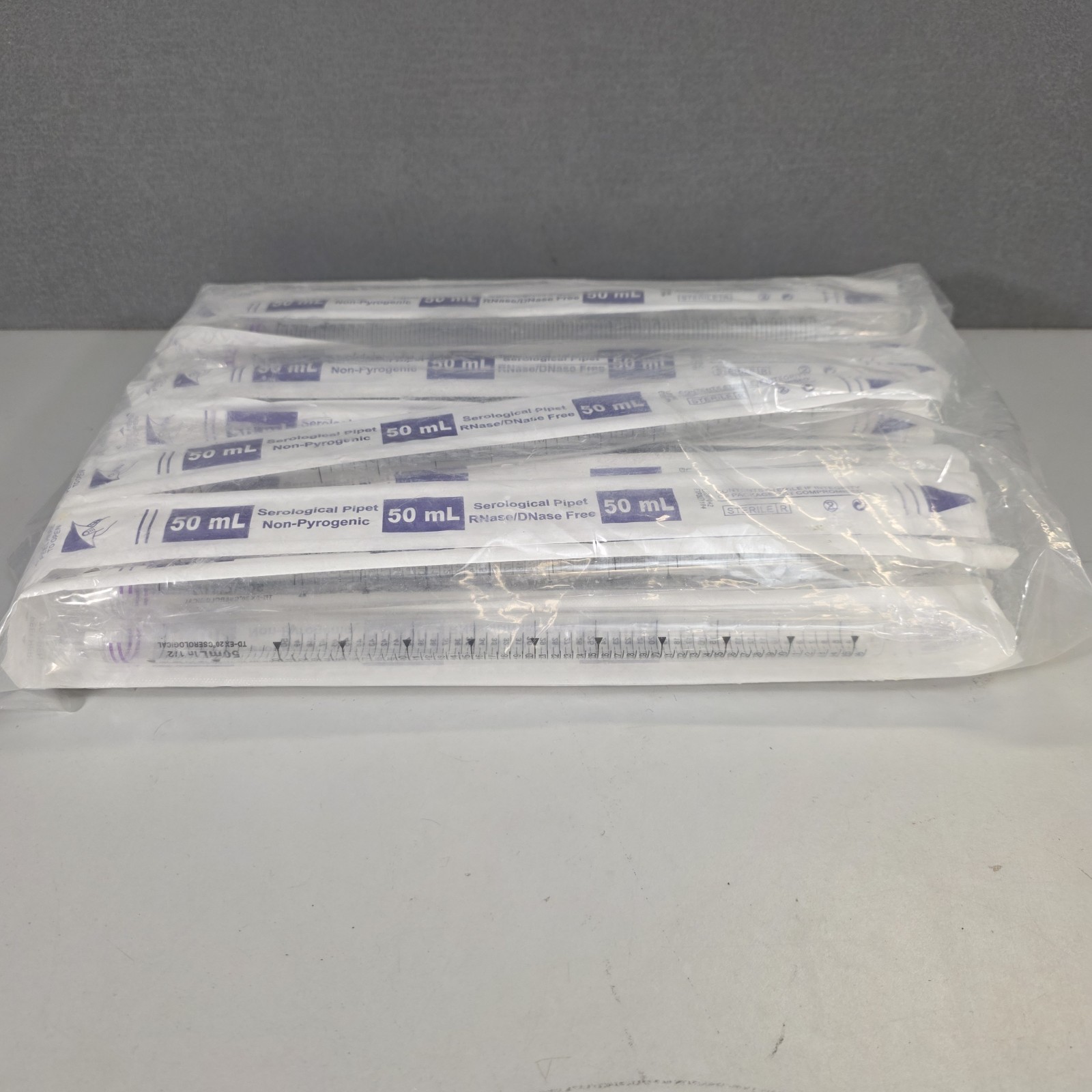 50ml  Pipet 30 Pack Lab Safety Individually Wrapped NIP