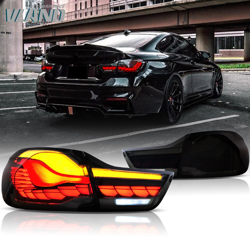 LED Tinted Taillights For BMW 4-Series 14-16 428i 435i 17-20 430i 440i/15-20 M4