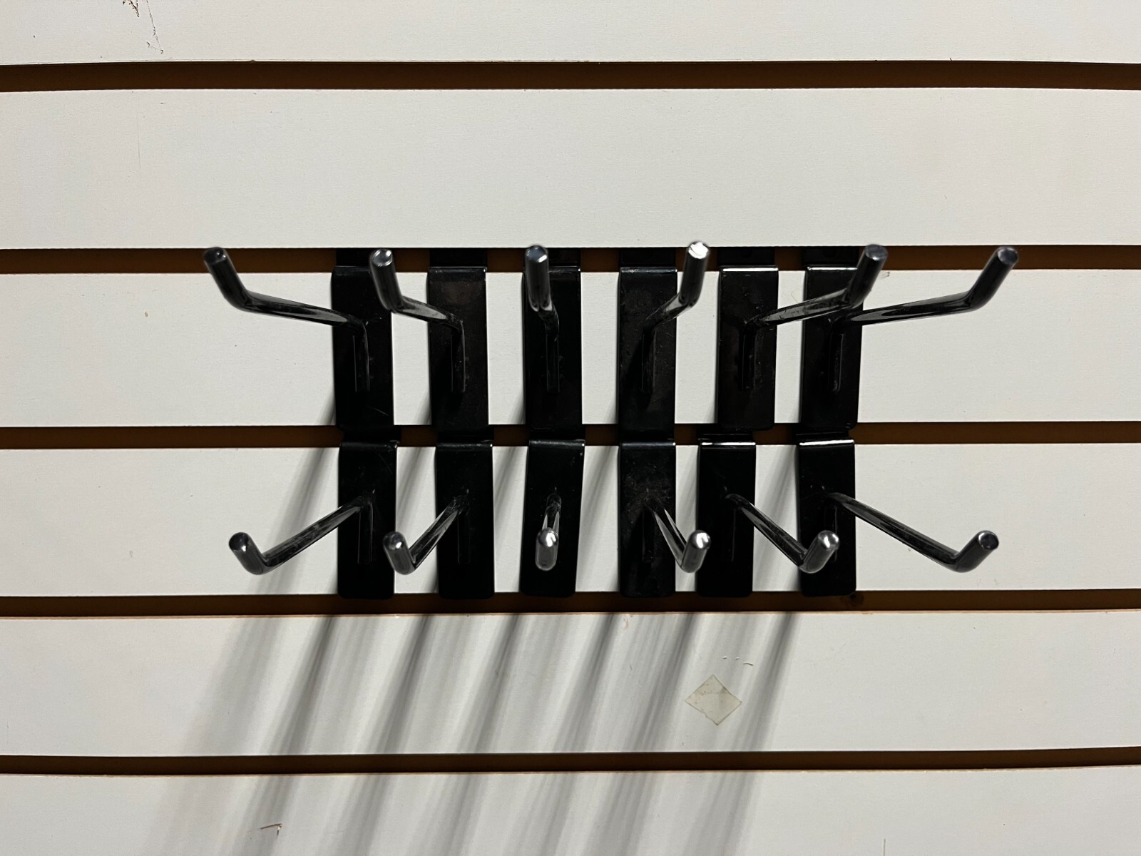 20 Slatwall Hooks - 6" inch black