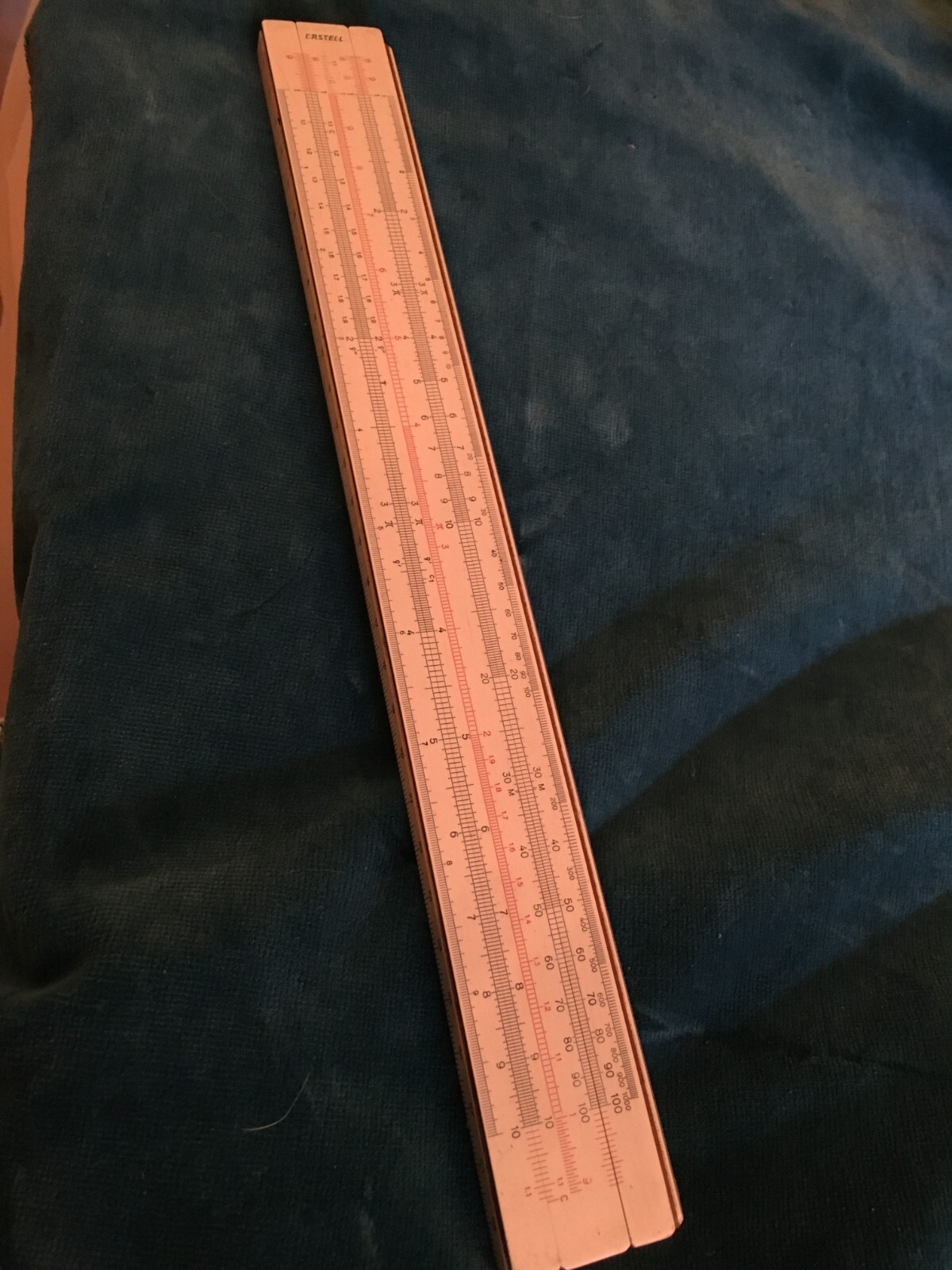 vintage faber castell slide rule measure