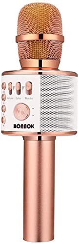 Wireless Bluetooth Karaoke Microphone 3-in-1 Portable Handheld Speaker with