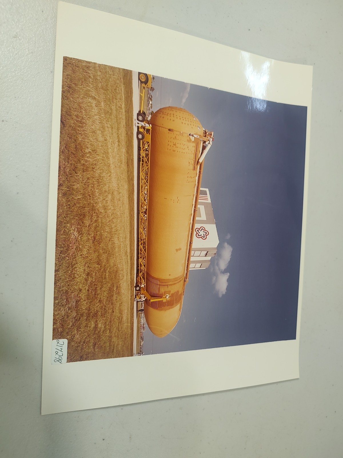 Rare Official NASA Photo Print External Tank Shuttle Redstone Huntsville 10/81