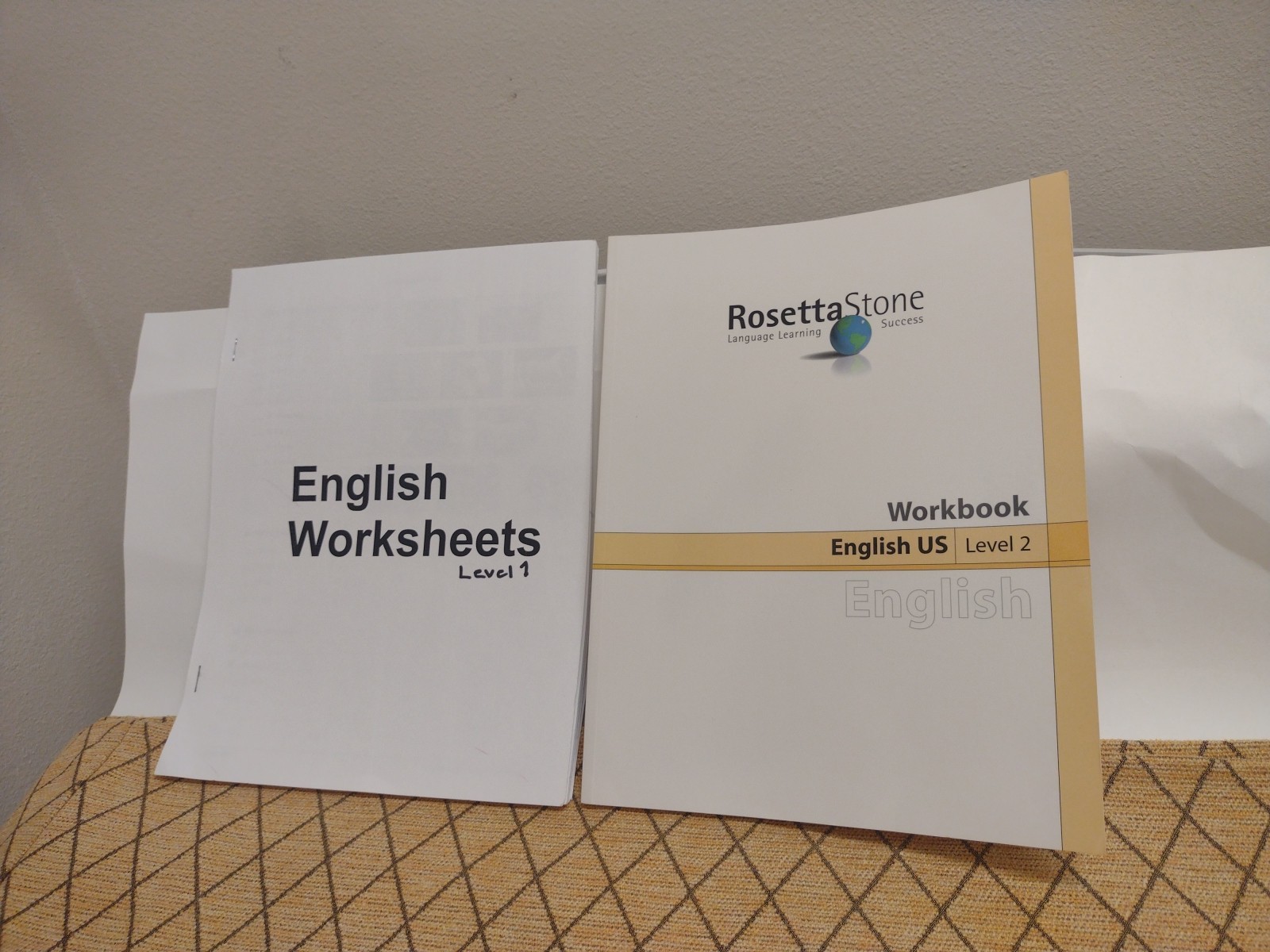 RosettaStone English  US Level 1-2 Language Learning Worksheets