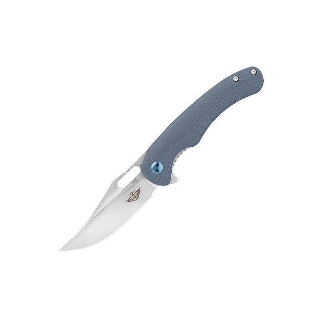 Olight Splint Folding Knife, Grey, 2.97" N690 SS Blade, Storage Bag, Cloth