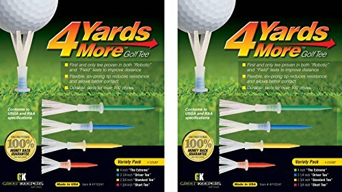 4 Yards More Golf Tees - variety pack (2 Count)