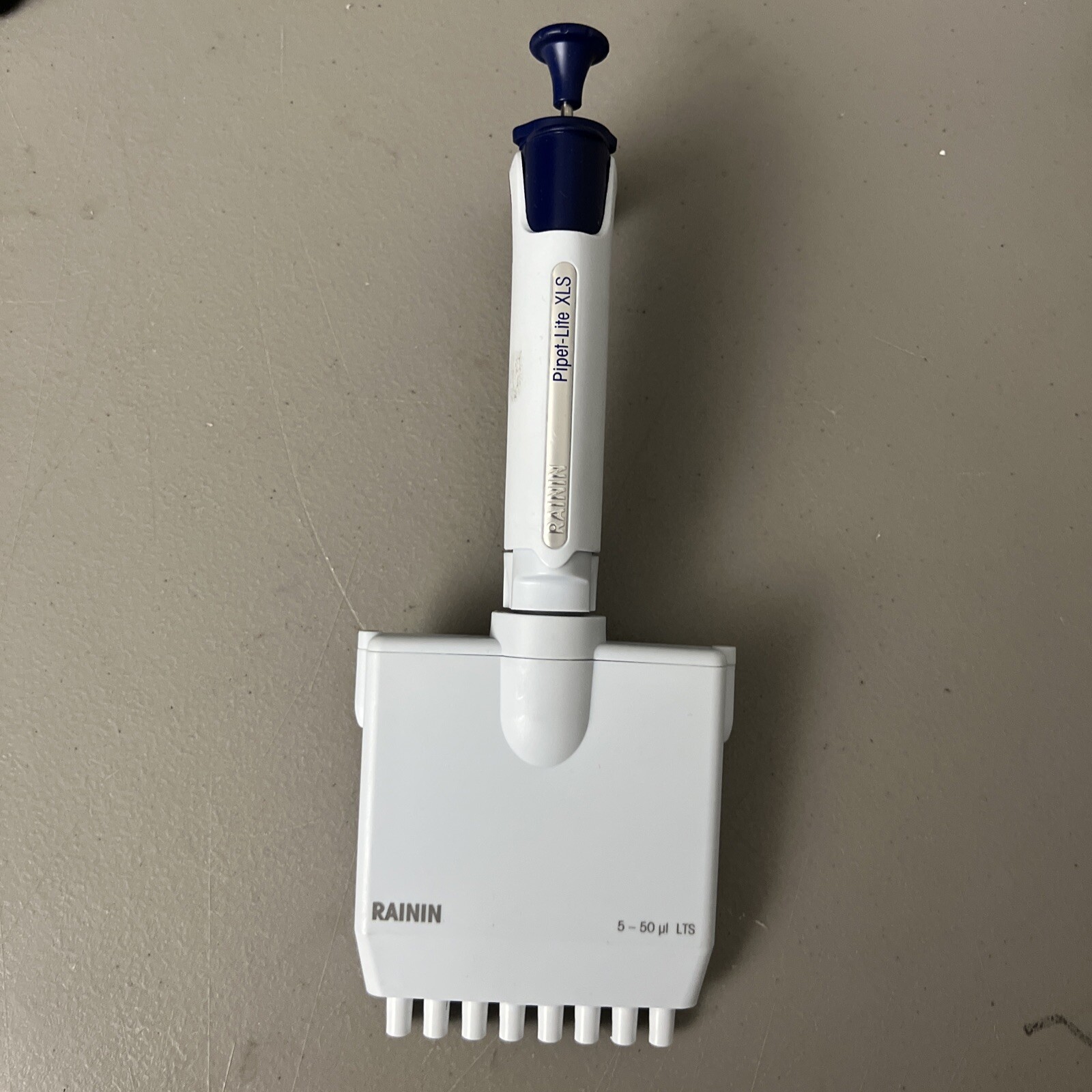 NICE Rainin Pipet-Lite XLS 8 Channel L50 5-50uL Pipette LTS TIPS
