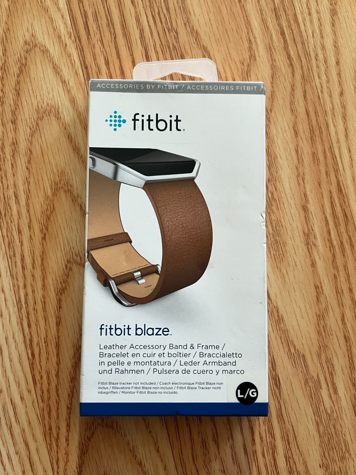 Fitbit Blaze Leather Camel Band and Frame Large