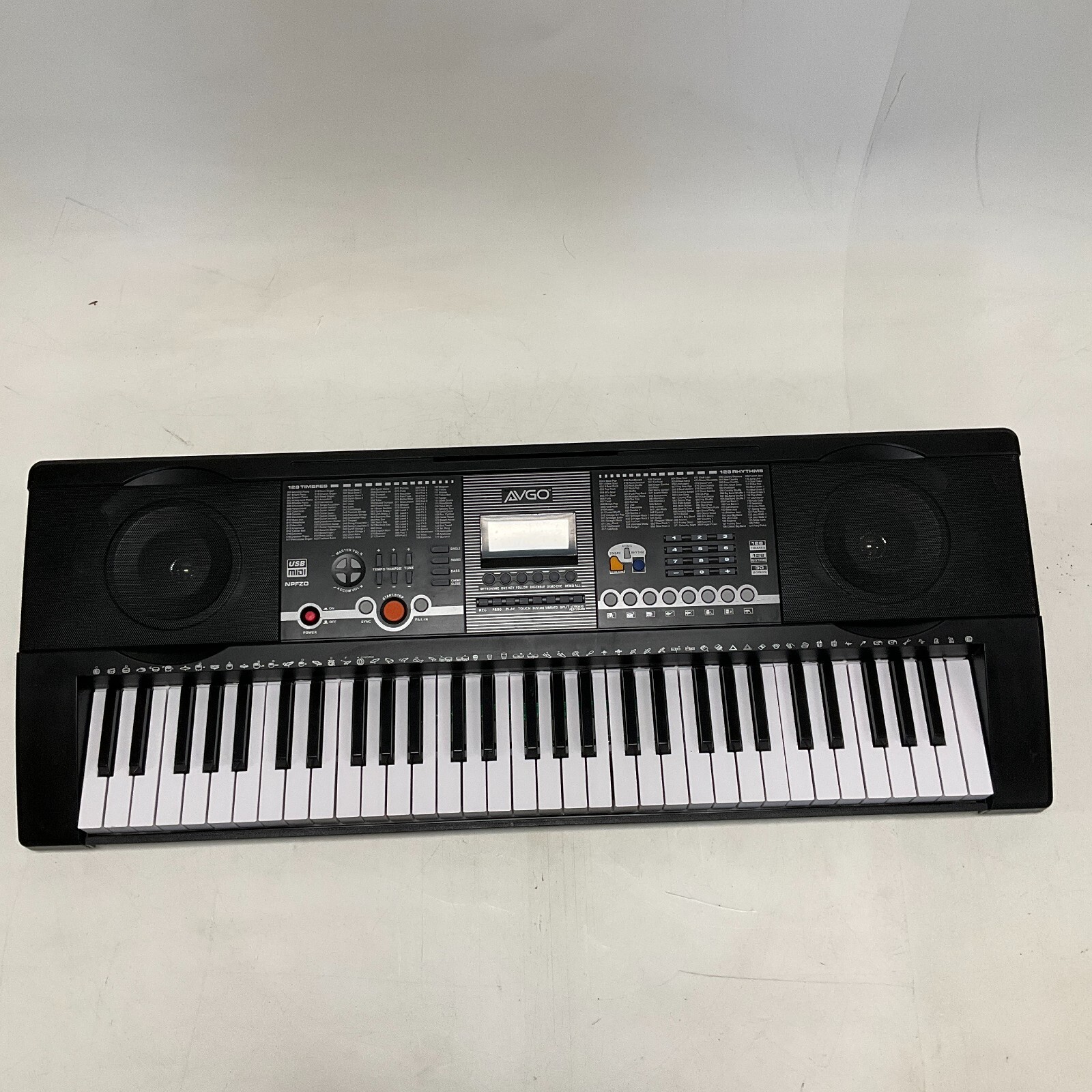 AVGO NPFZO 61 Keys Portable Electronic Keyboard Tested Working