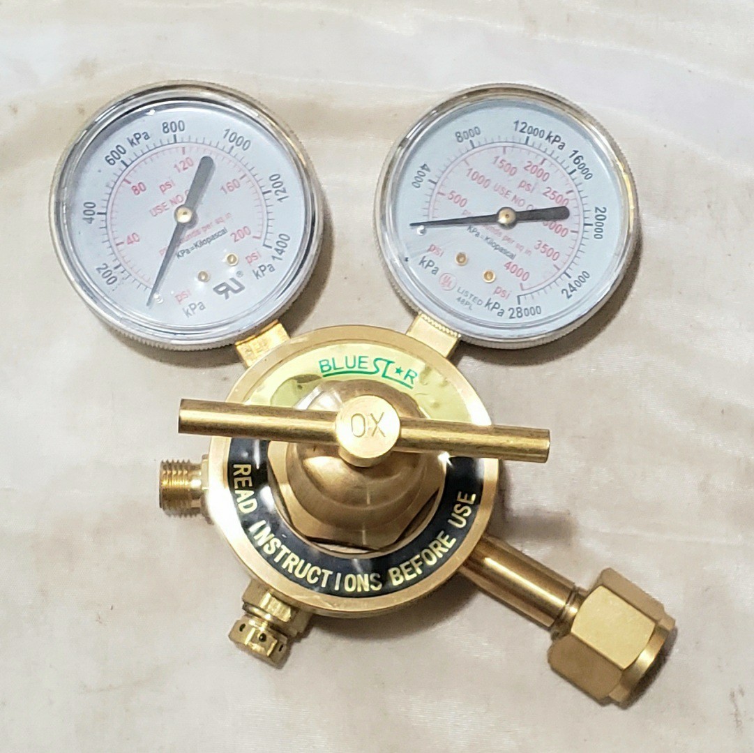 Techniweld Blue Star BS350I-540 Victor Style Oxygen Regulator For Welding Torch