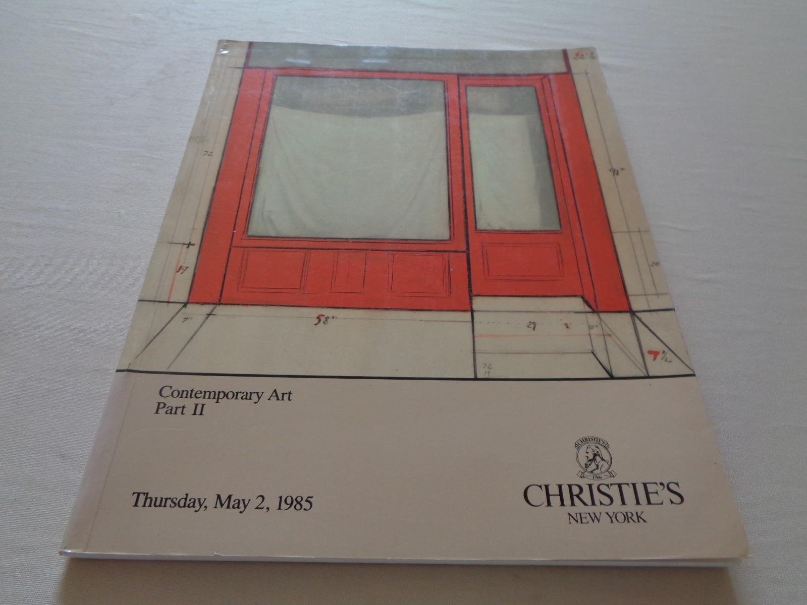 Christie's Auction Catalog 1985 Contemporary Art Christo Dzubas Ruscha Stella
