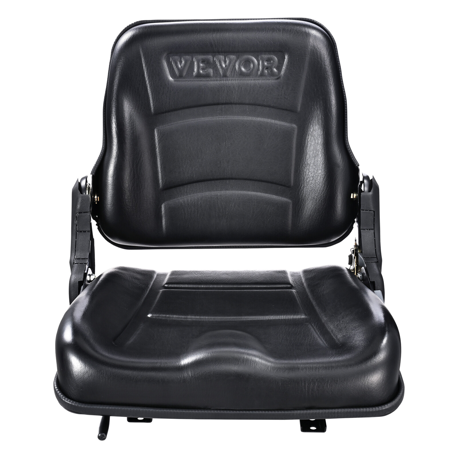 VEVOR Universal Forklift Seat Fold Down Tractor Seat with Adjustable Angle Back