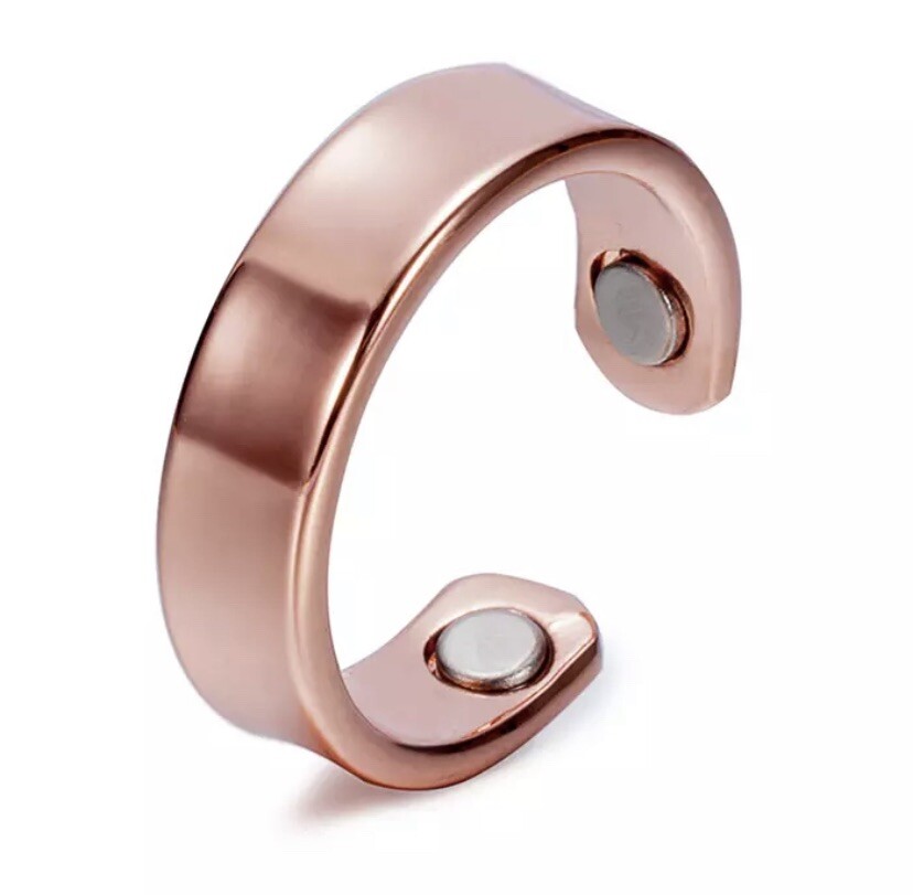 Copper ring with magnets Adjustable #copperring #copperjewelry #copper