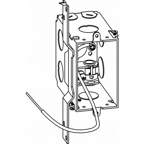 Orbit GDB-1-MC 3-1/2” DEEP, GANGABLE 1-GANG SWITCH BOX WITH MC CLAMPS & FB BRACK