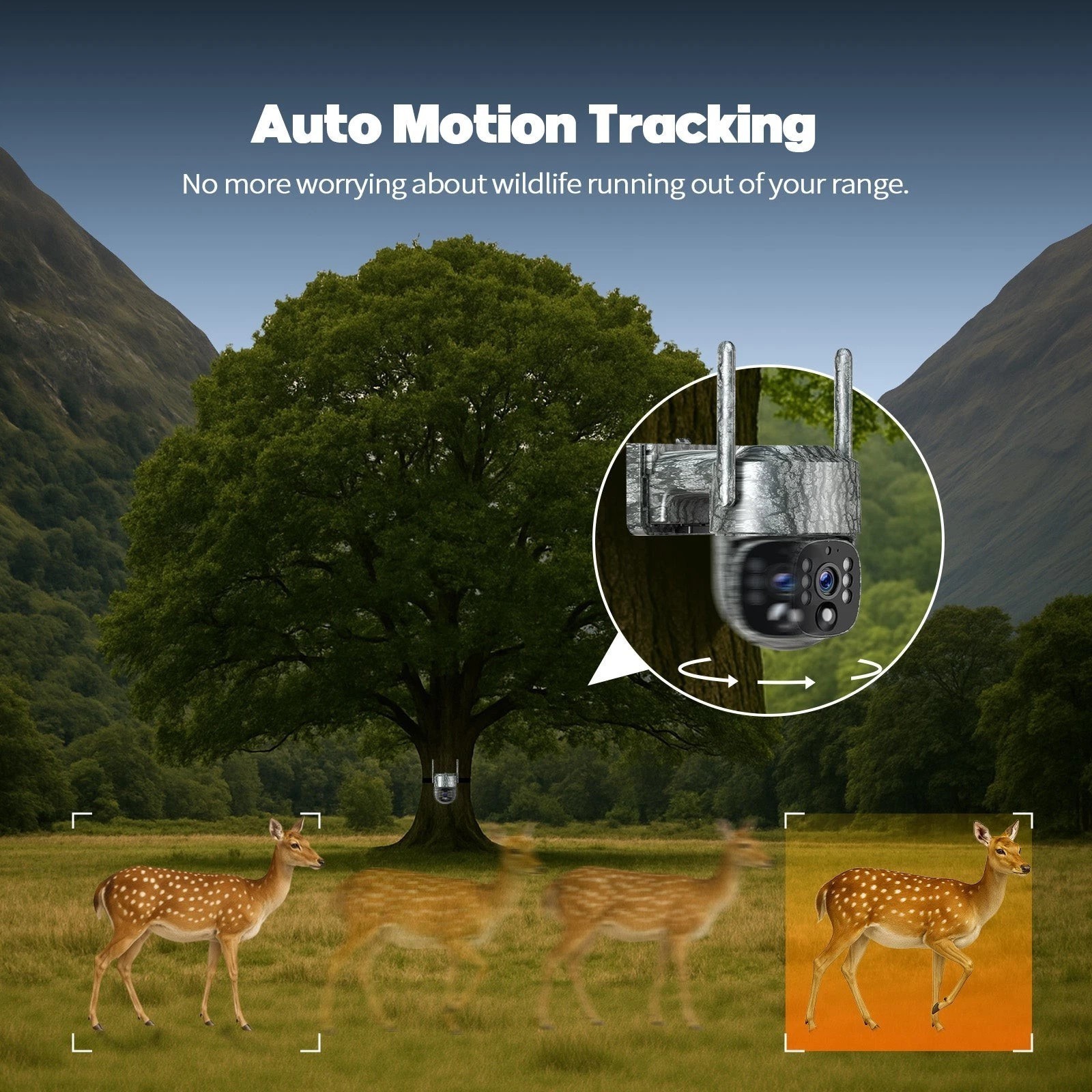 4G LTE Cellular Trail Camera 2 Pack, 2.5K Game Camera Built-in SIM Card Hunting