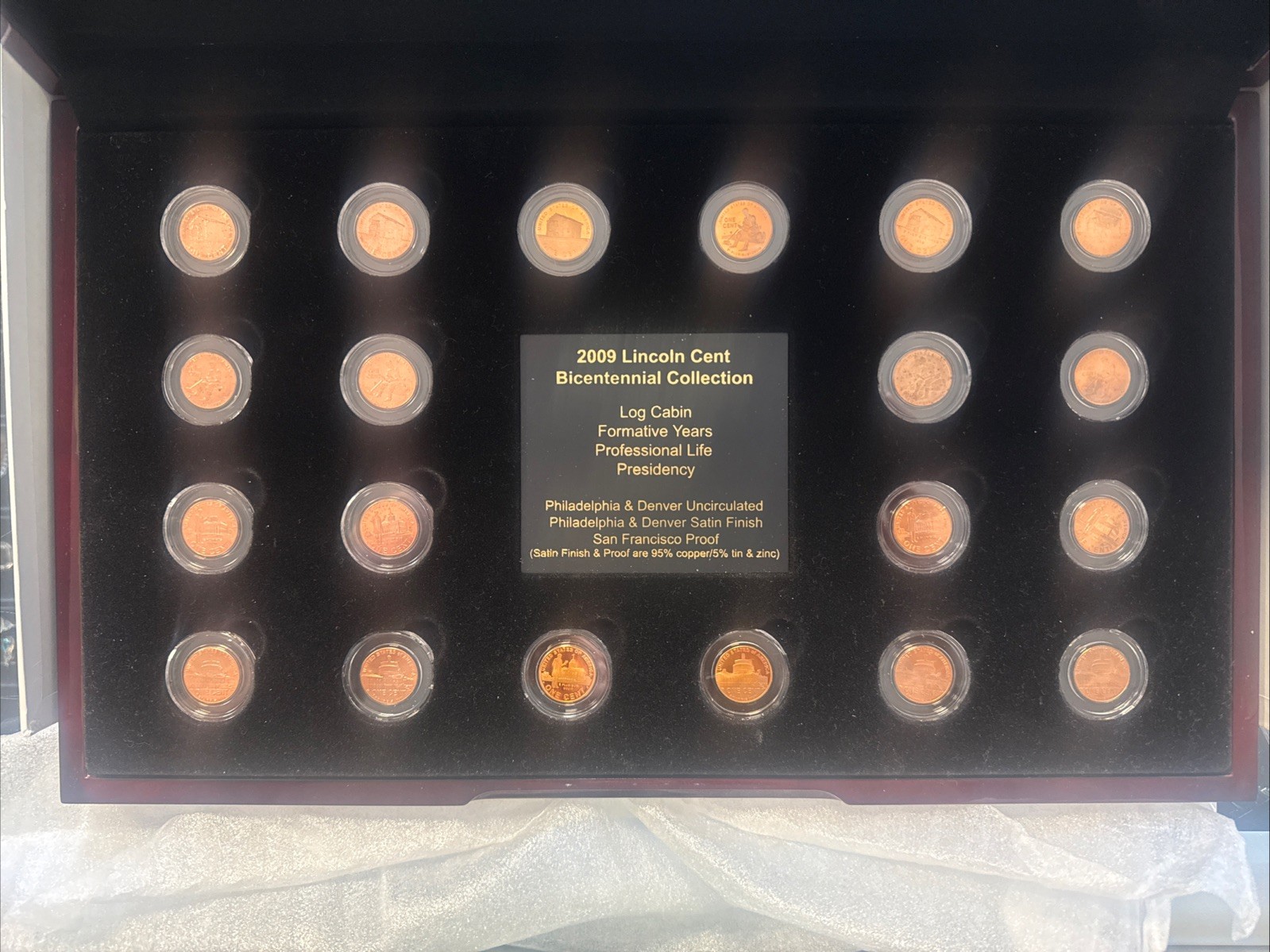 2009 Lincoln Cent Bicentennial Collection – Complete 20‑Coin Set Amazing Color