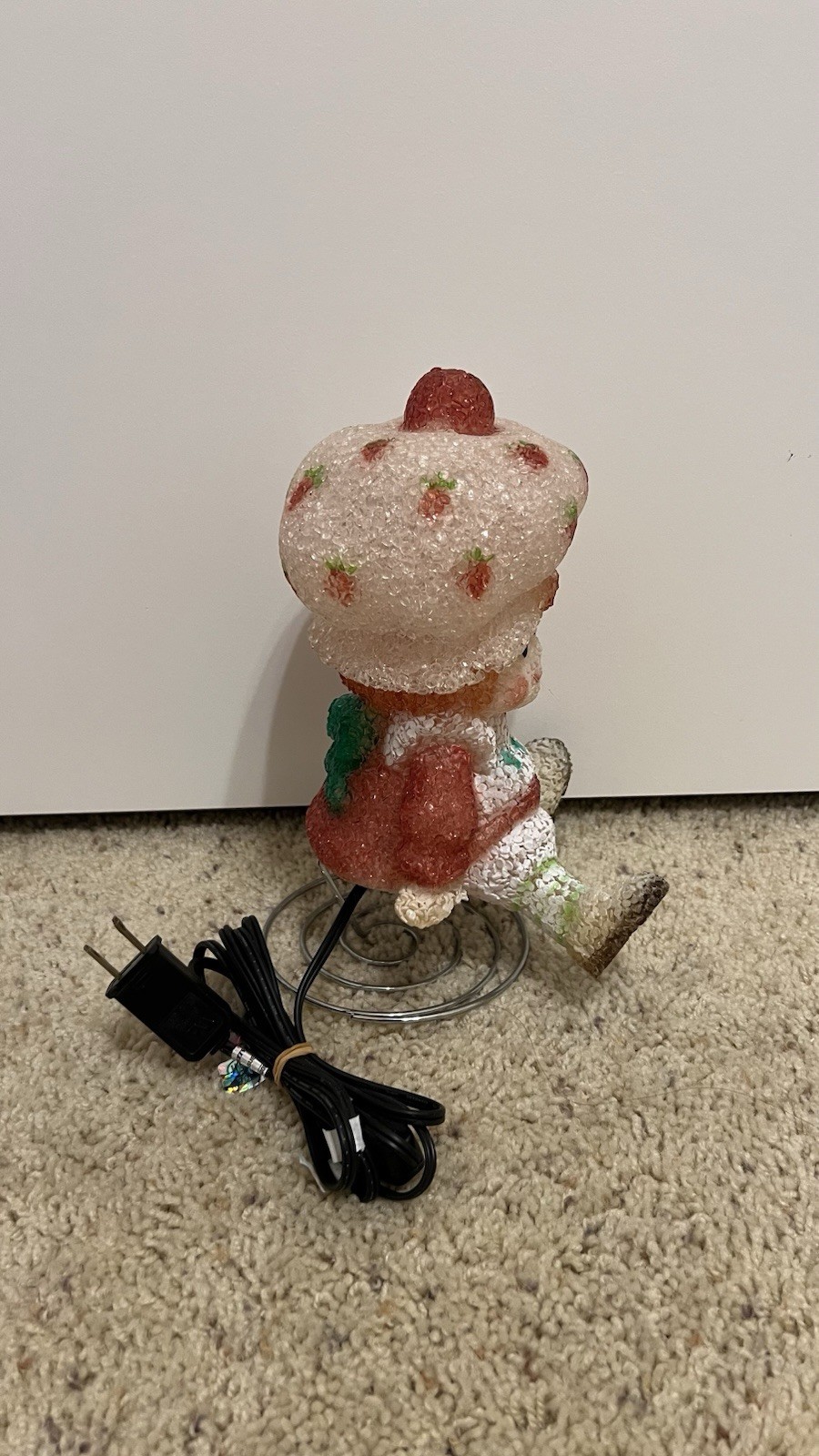 Strawberry Shortcake Light Up Lamp *WORKS*