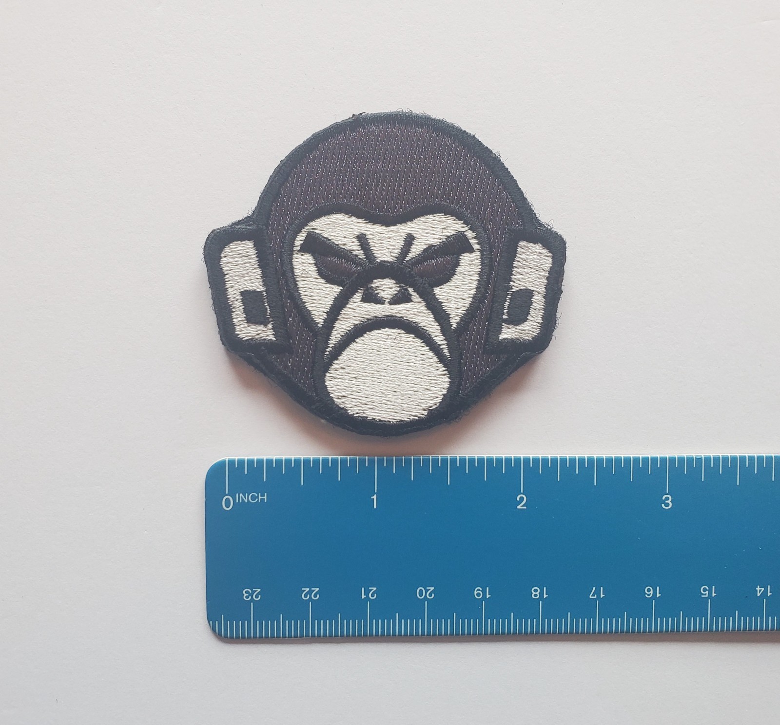 Mil Spec Angry Mad Monkey Embroidered Morale Patch Hook & Loop 2.25" X 2" NEW