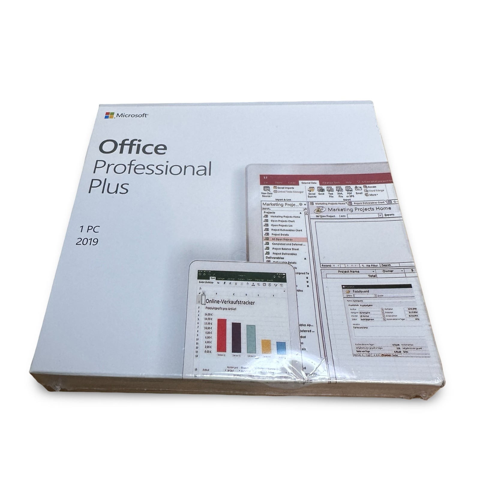 Microsoft Office Professional Plus 2019 1 PC Full Version Factory Sealed