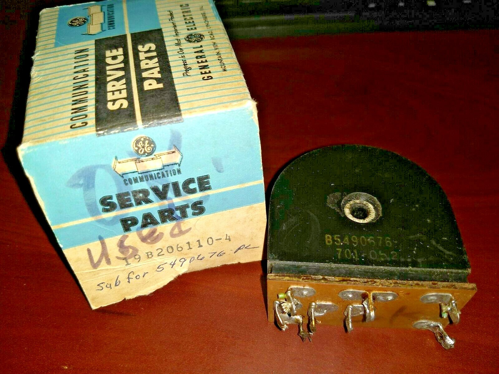 G.E. Vintage Radio Current Transformer Service Parts U.S.A Steampunk 19B206110-4