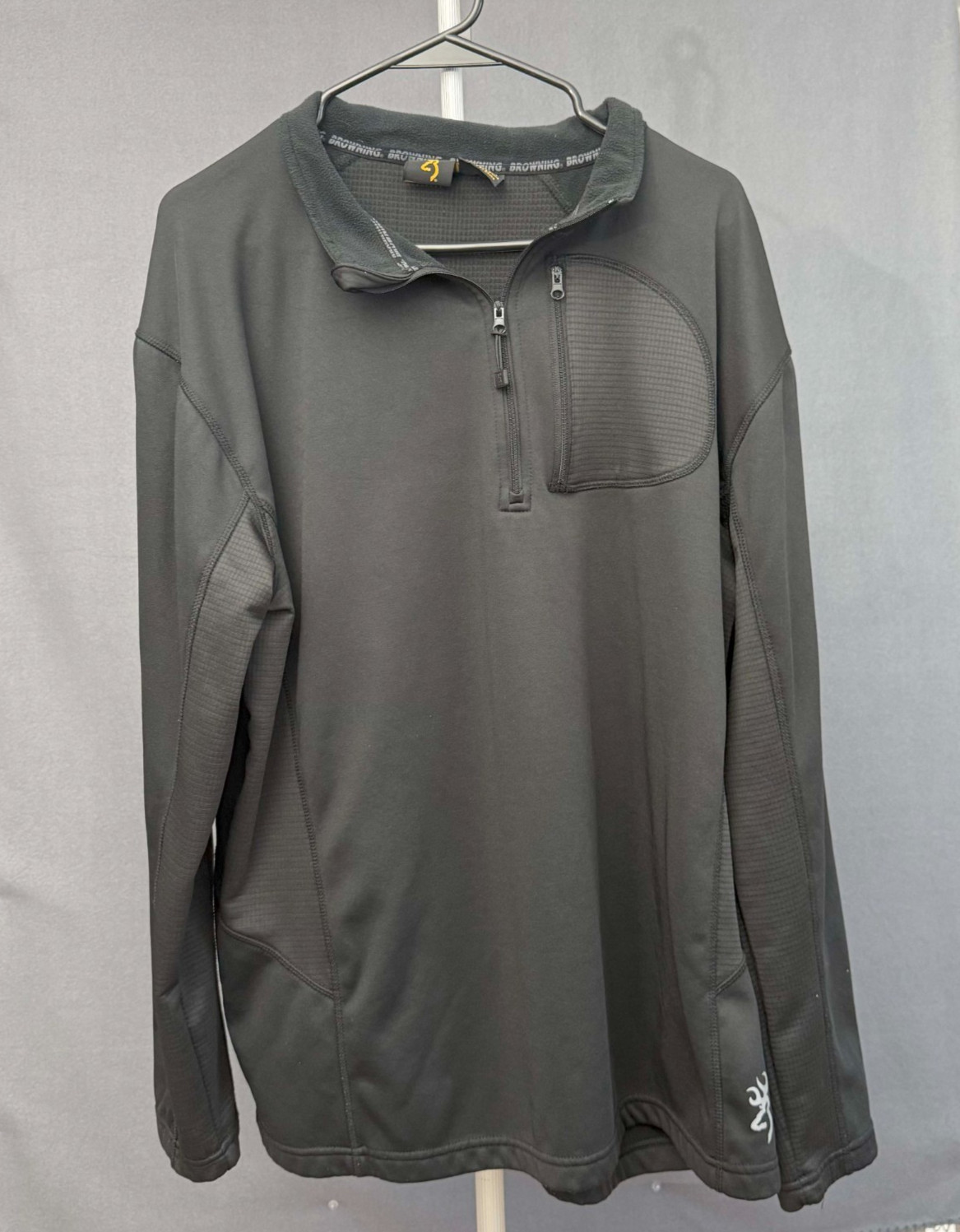 Browning 1/4 Zip Hunting Shirt - Black Size XL Great Condition!